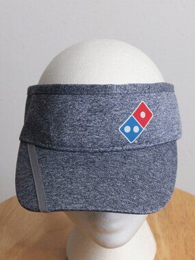 Dominos Pizza Employee Visor Mens Gray OS
